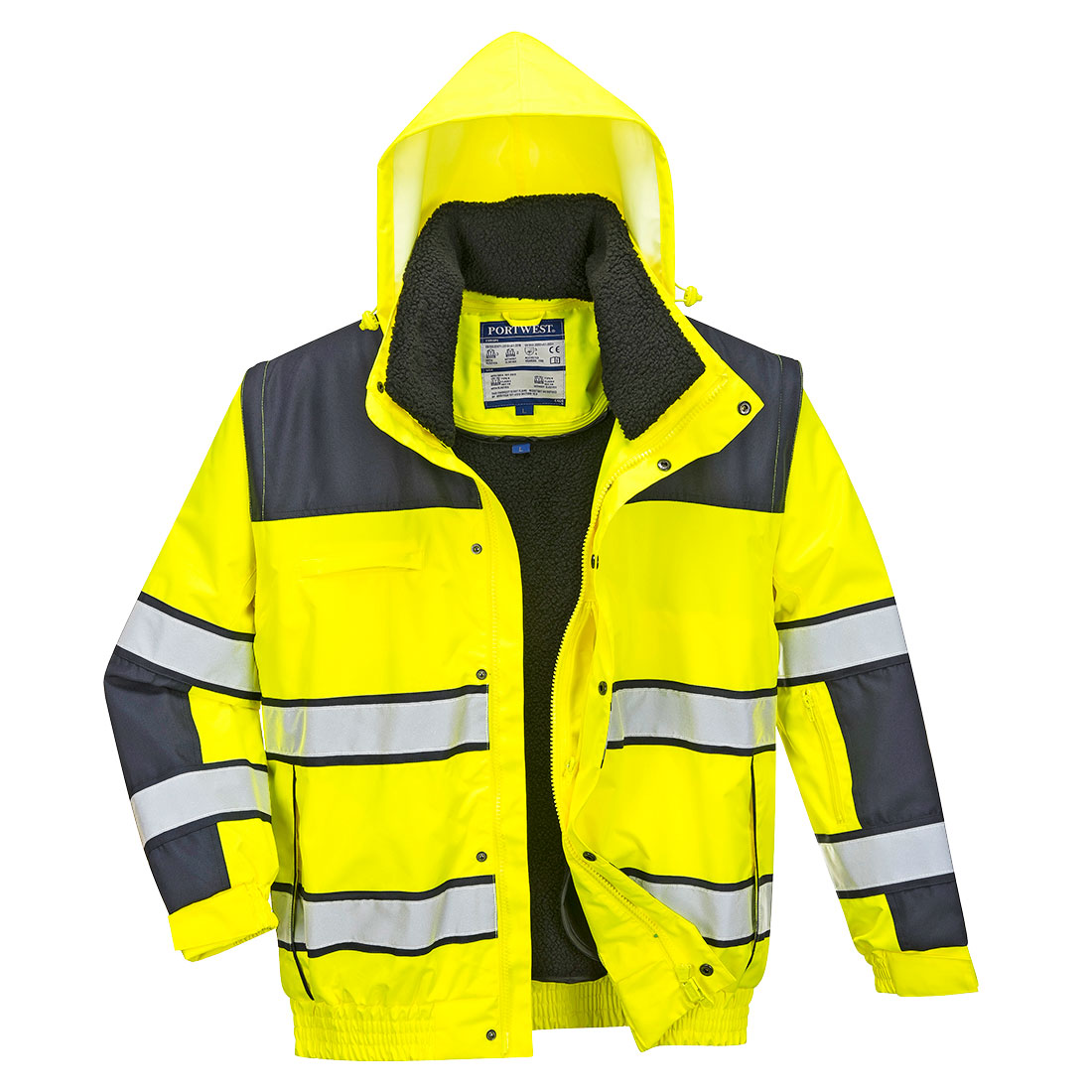 Hi-Vis 3-in-1 Kontrast Winter Pilotjacke