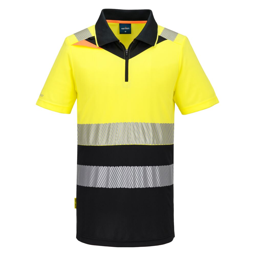 DX4 Hi-Vis Poloshirt mit Reißverschluss Klasse 1
