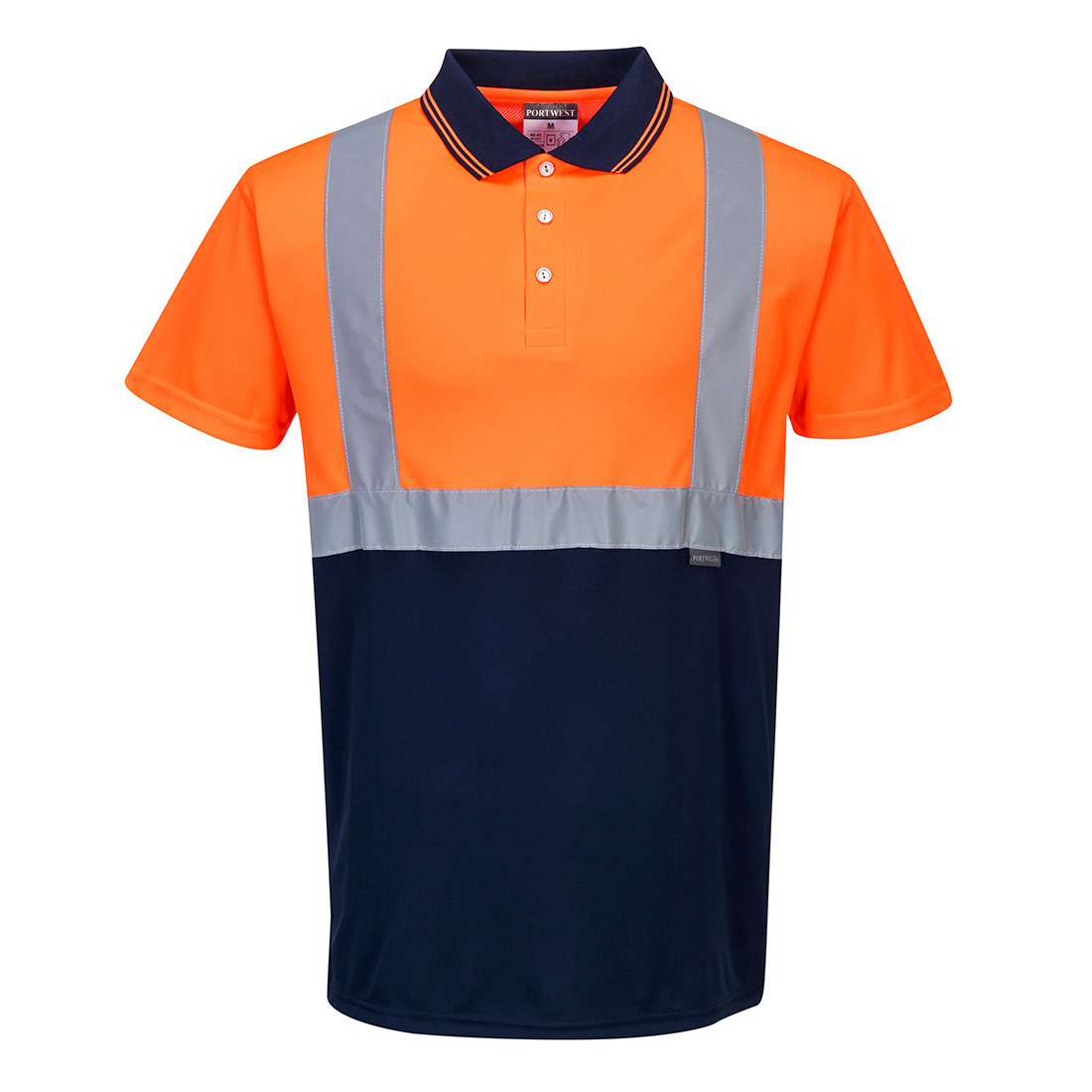 Hi-Vis Kontrast Poloshirt kurzarm