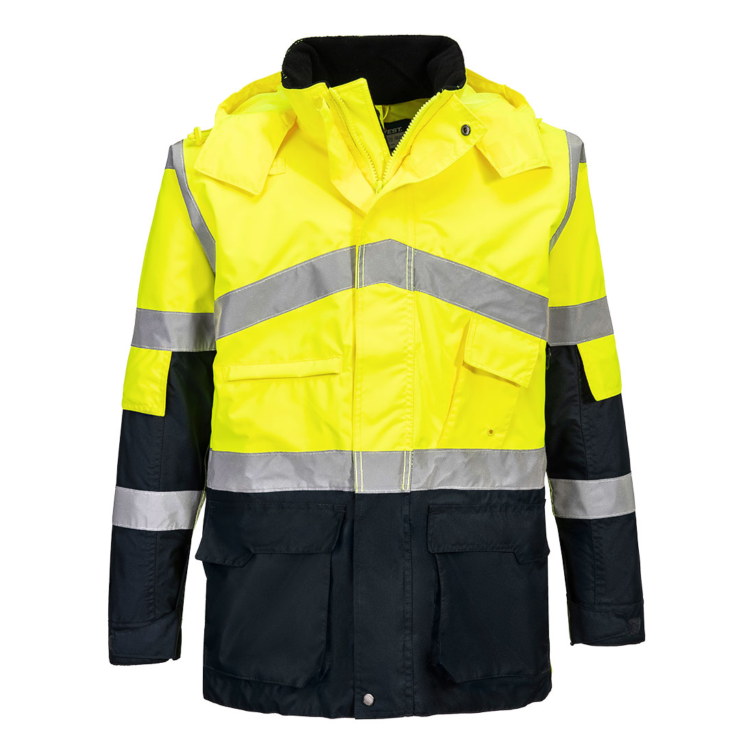 Hi-Vis Kontrast Regenjacke atmungsaktiv