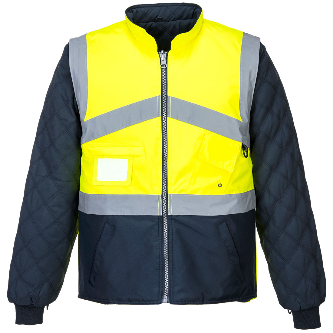 Hi-Vis Kontrast 2-in-1-Wendejacke atmungsaktiv