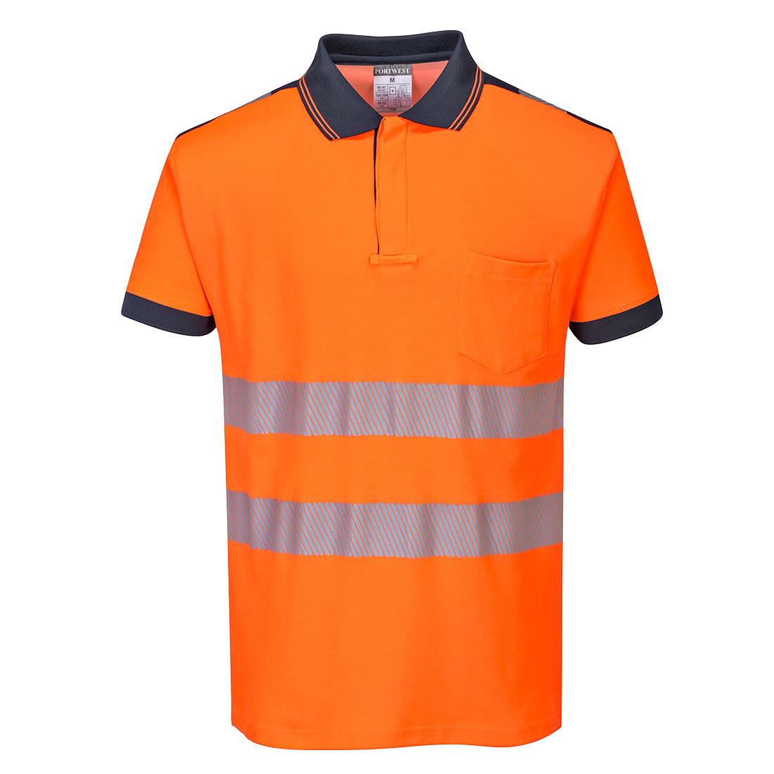PW3 Hi-Vis Cotton Comfort Poloshirt kurzarm